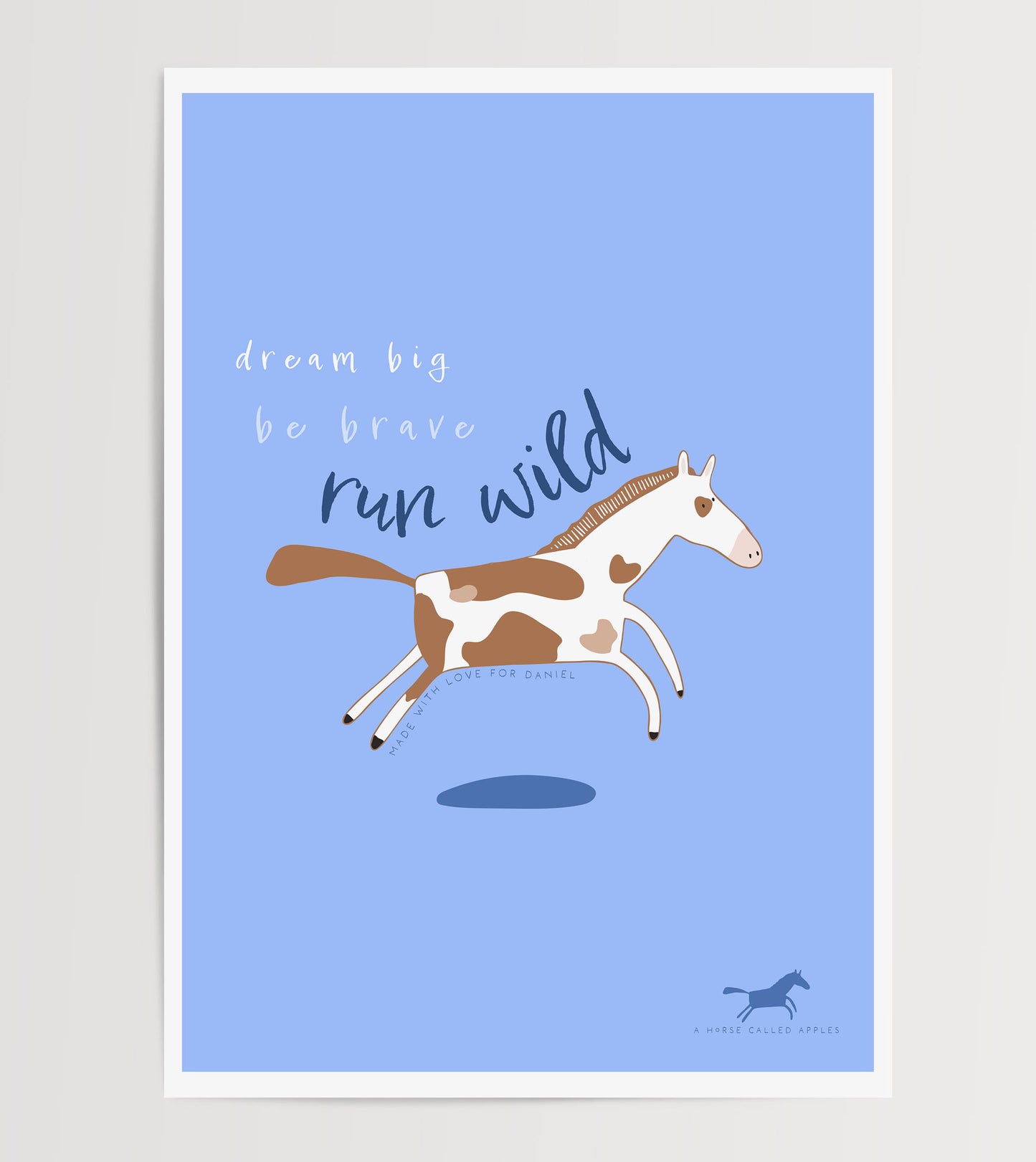 BLUE HORSES DIGITAL POSTER SET