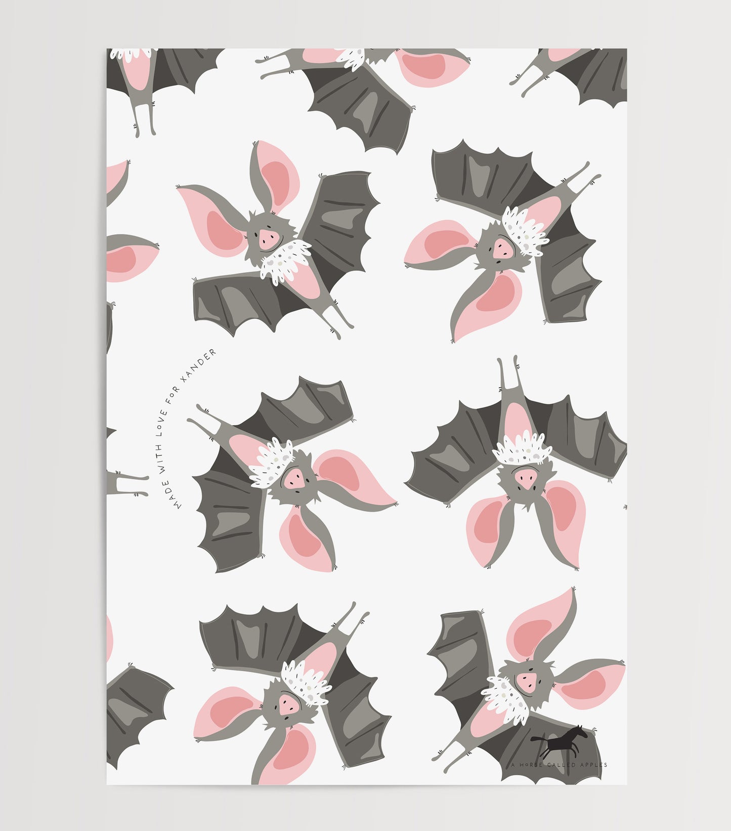 BATS DIGITAL POSTER SET OF FOUR