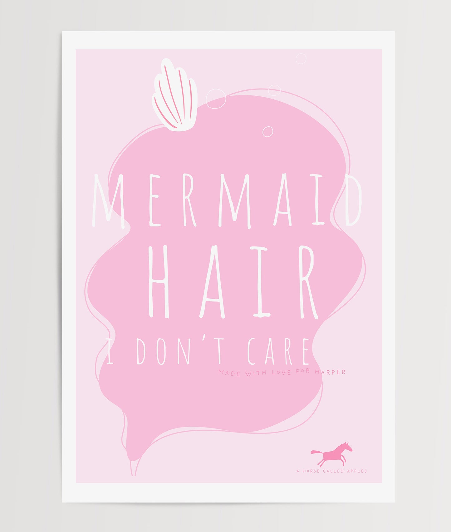 PINK MERMAIDS DIGITAL POSTER SET