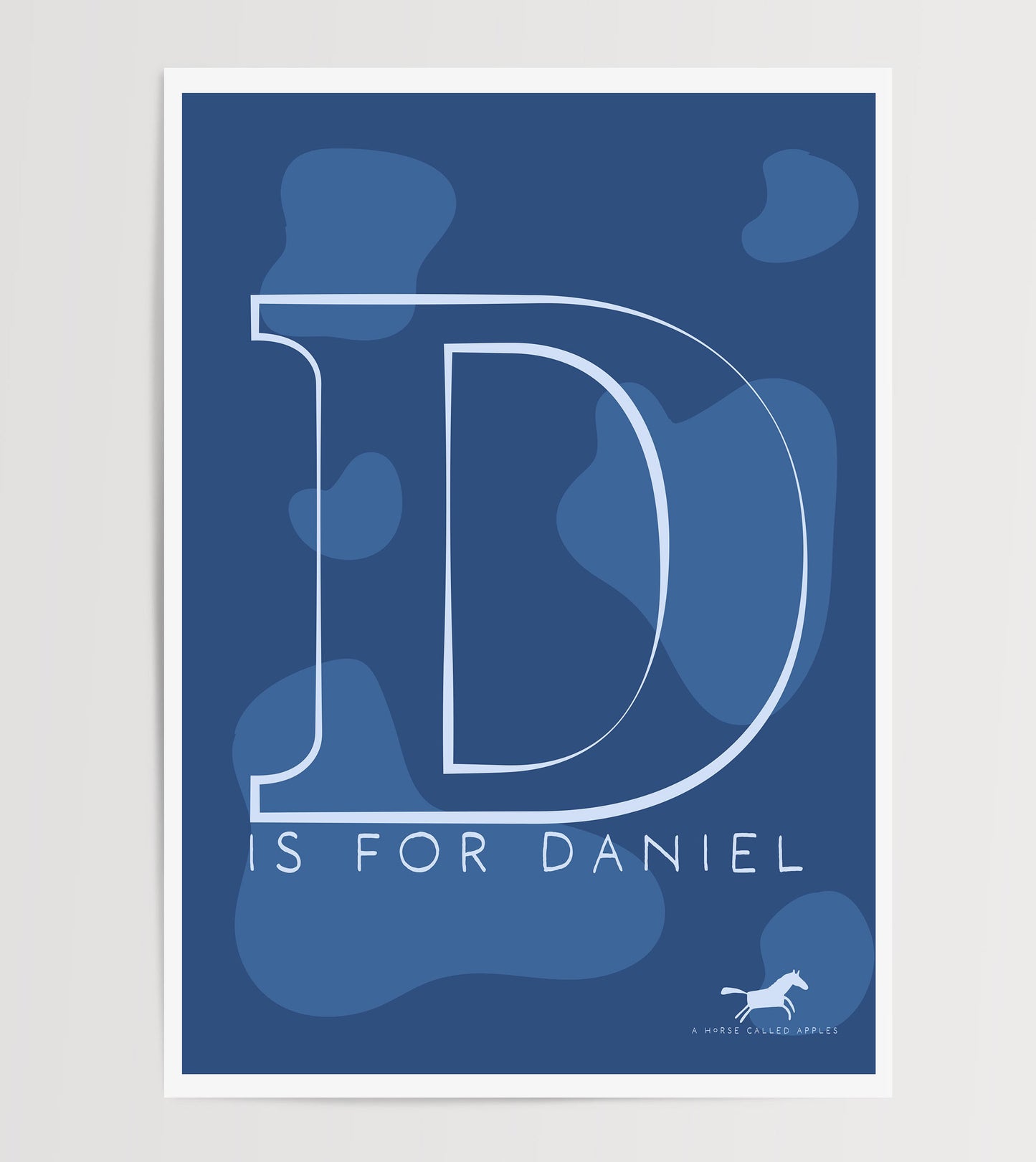 BLUE HORSES DIGITAL POSTER SET