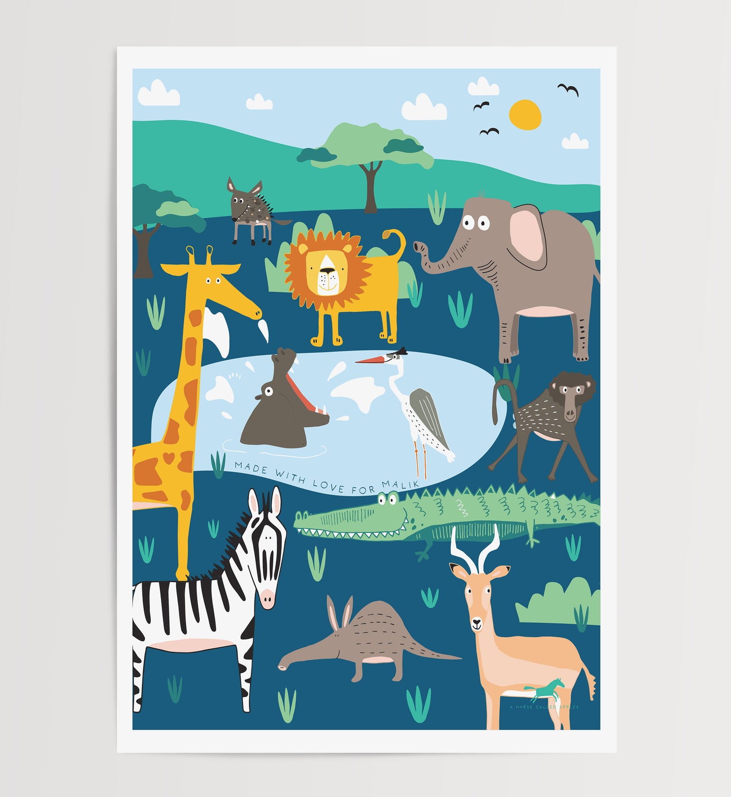 WATERHOLE DIGITAL POSTER SET