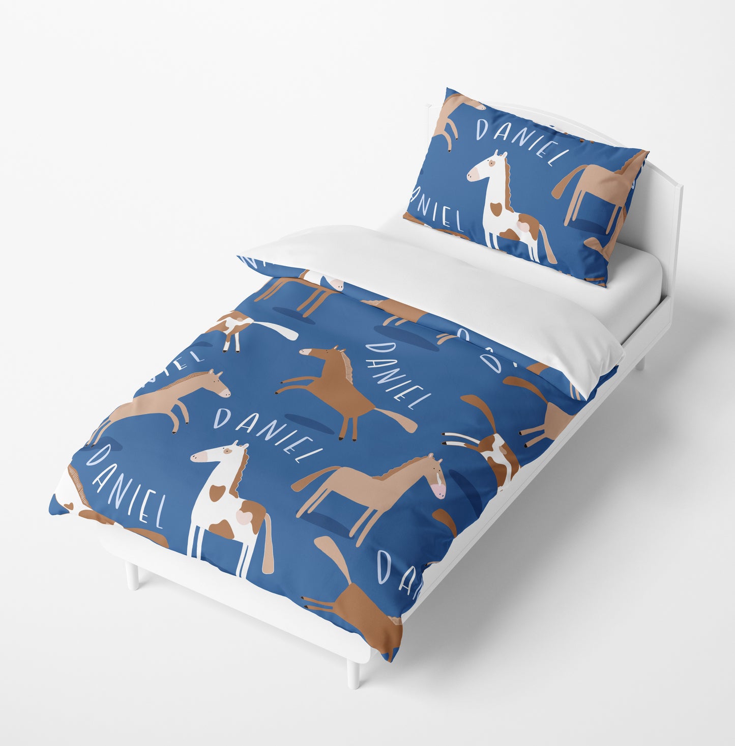 BLUE HORSE BEDDING