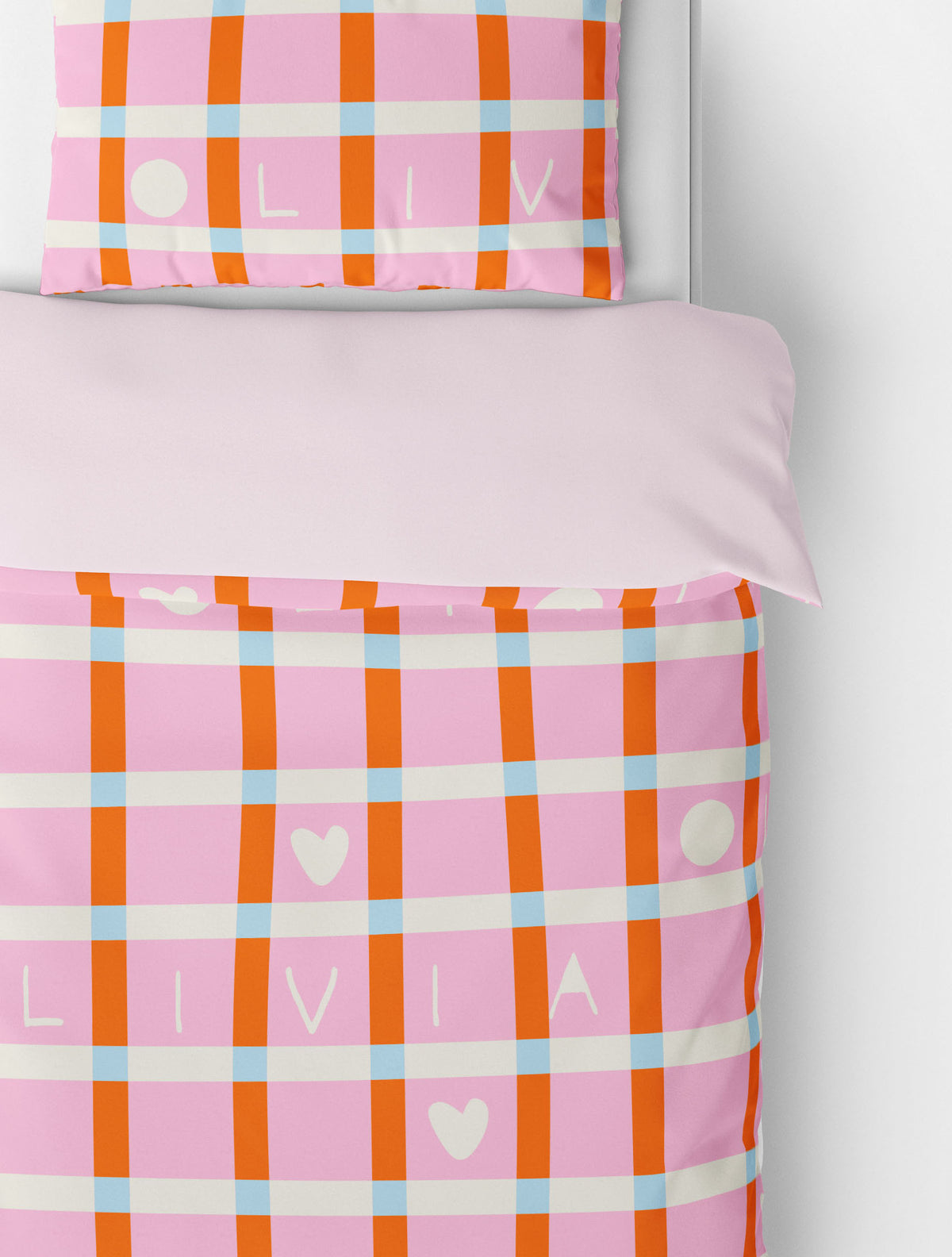 Tiger Tail Picnic Bedding:  Tangerine Buttercream