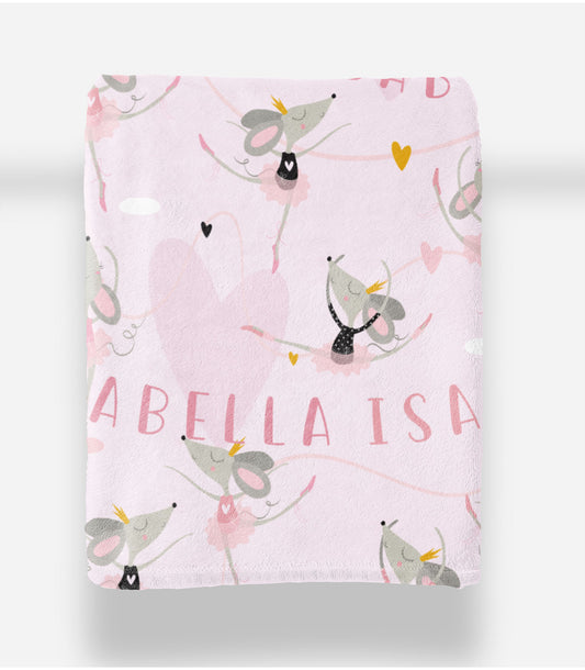 BALLERINA MICE BLANKIE