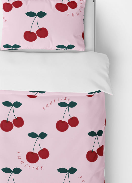 Cherry bedding - Sugar Cookie Pink