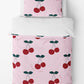 Cherry bedding - Sugar Cookie Pink