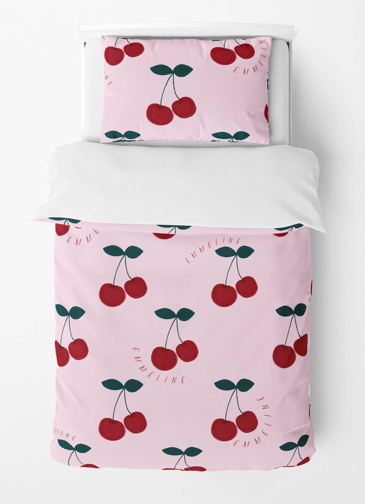 Cherry bedding - Sugar Cookie Pink