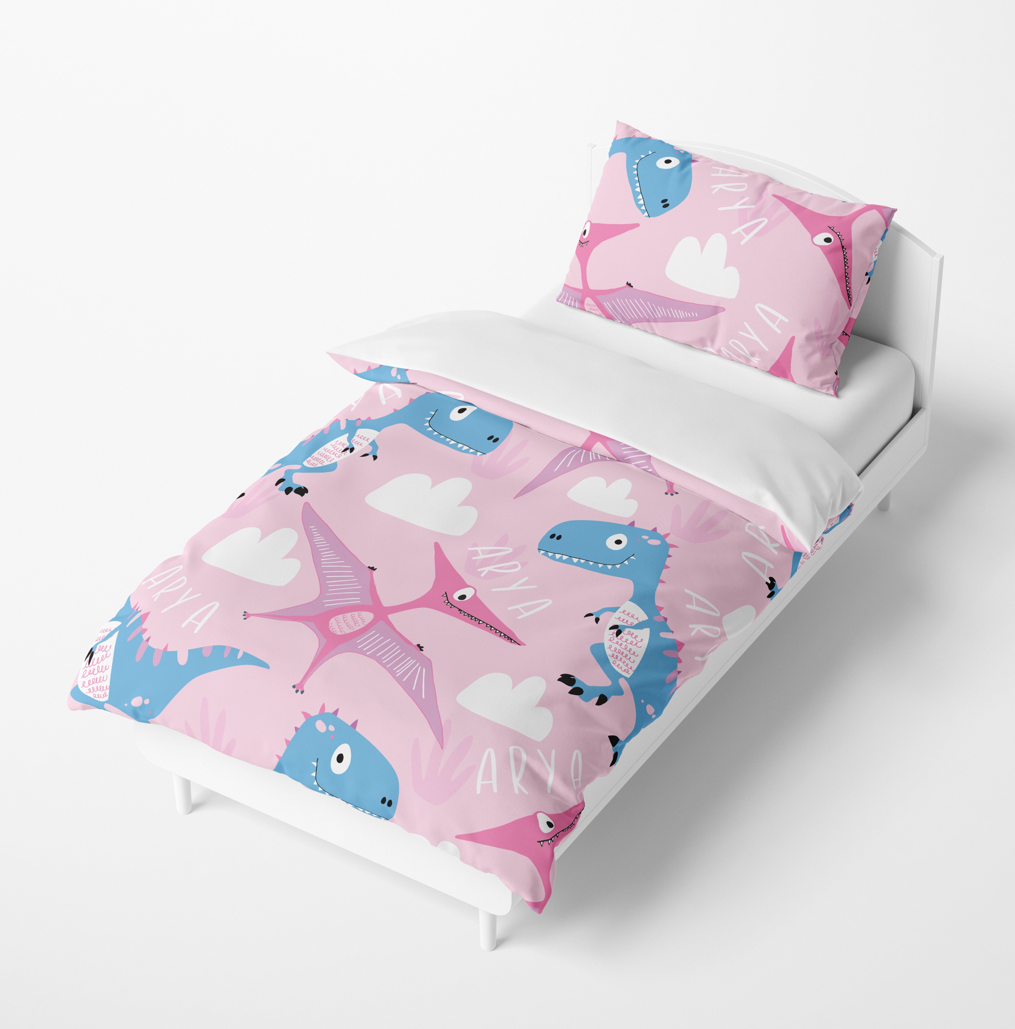 Girl dino bedding sale