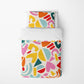 BUBBLEGUM JUNGLE CUT OUT BEDDING