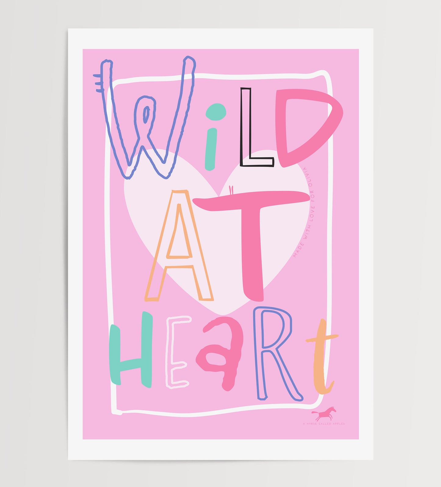 PINK WILD WATERHOLE DIGITAL POSTER SET OF 5